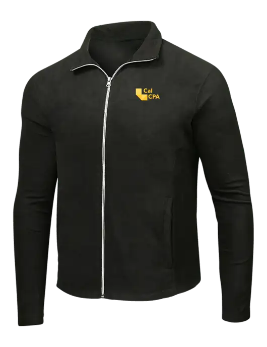 Black Microfleece Jacket w/CalCPA Logo