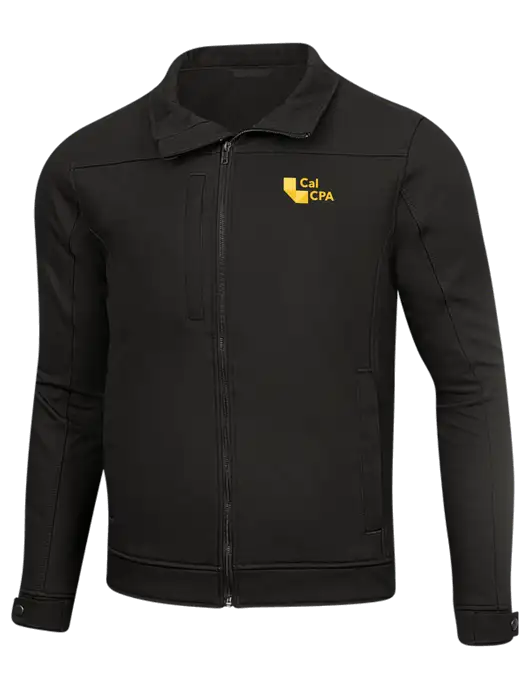Cornerstone Black Duck Bonded Soft Shell Jacket w/CalCPA Logo