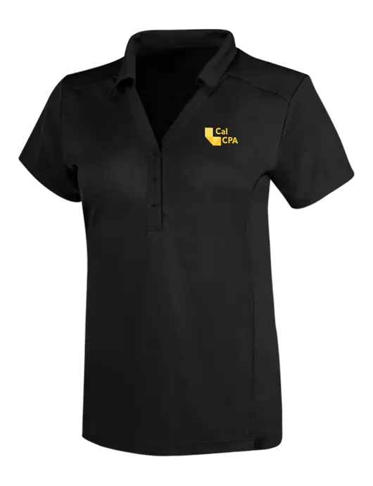 OGIO Blacktop Womens Framework Polo w/CalCPA Logo