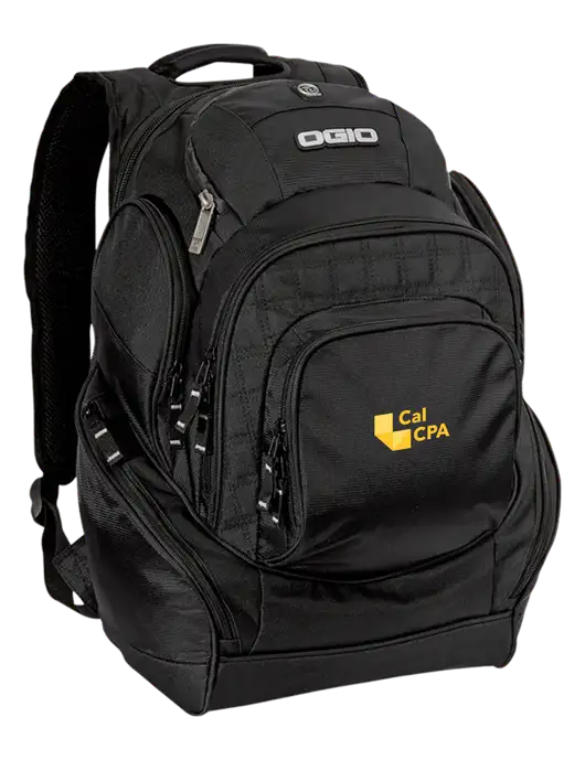 OGIO Black Mastermind Pack w/CalCPA Logo