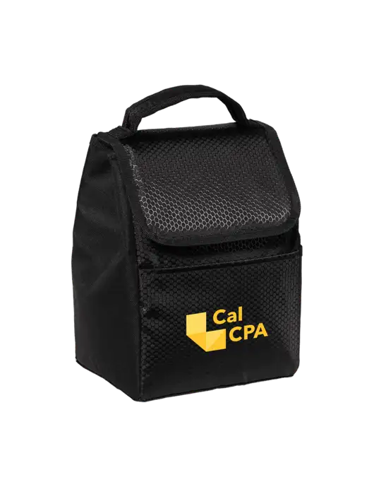 Lunch Bag Black Cooler w/CalCPA Logo