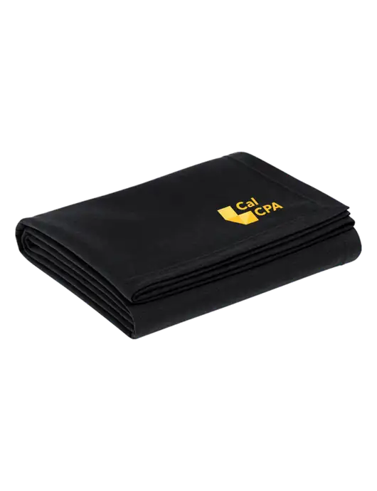 Recycled Black Blanket w/CalCPA Logo