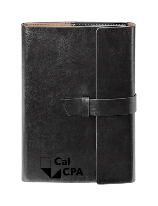 Fabrizio Black 6.875 x 9.56 Portfolio w/CalCPA Logo