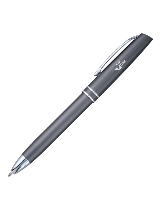 Gunmetal Anguilla Black Ink Pen w/CalCPA Logo