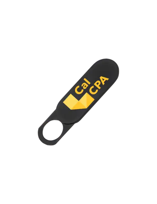 Black Web Cam Cover w/CalCPA Logo