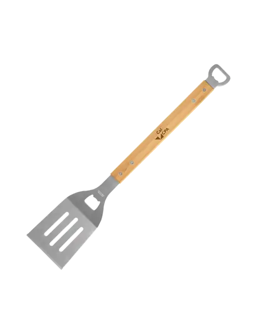 Bamboo BBQ Spatula w/CalCPA Logo