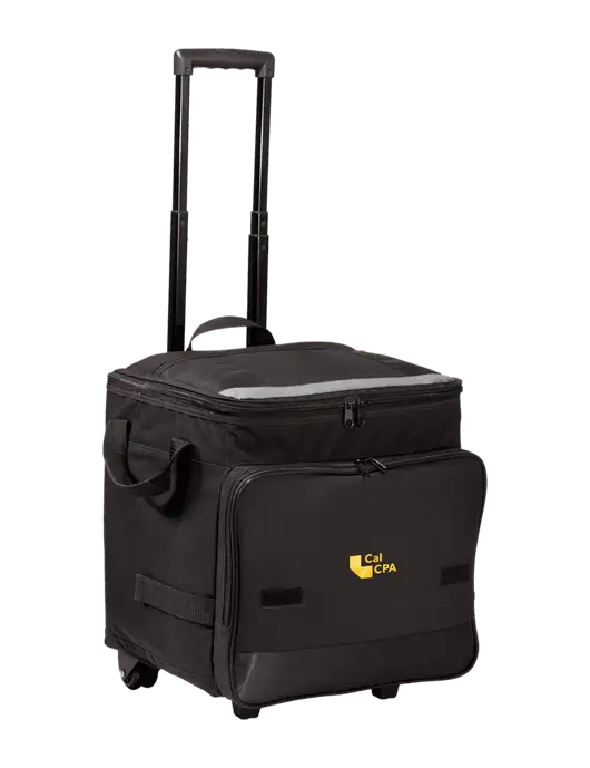 Black Rolling Cooler w/CalCPA Logo