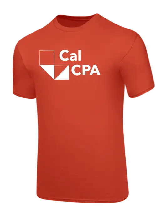 Core Blend Dark Orange T-Shirt w/CalCPA Logo